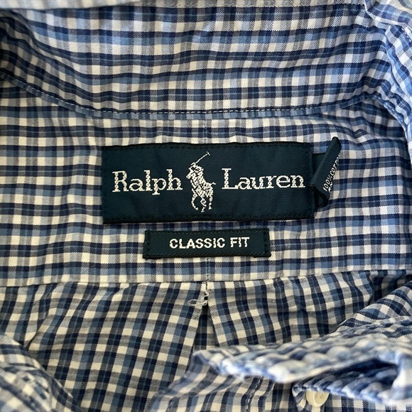 Ralph Lauren Men’s Button Down Shirt Blue - Picture 3 of 3